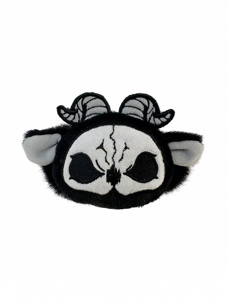 Black and White Grim Reaper Gothic Plush Hairclip