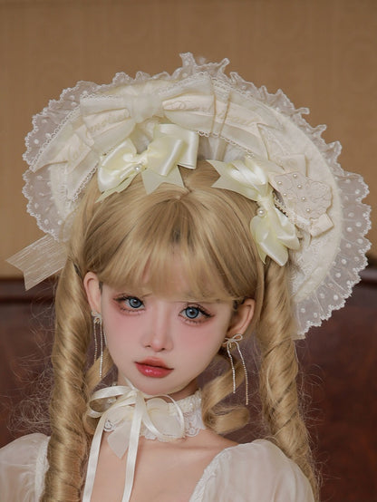 Creamy Bowknot Hairclip