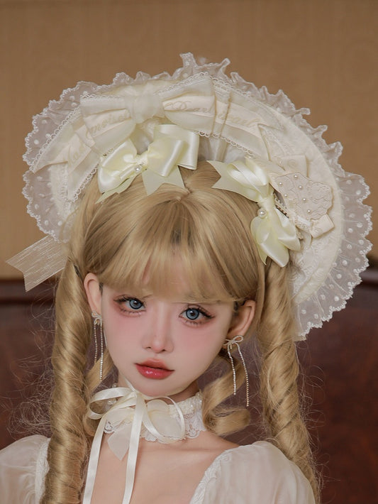 Creamy Bowknot Hairclip