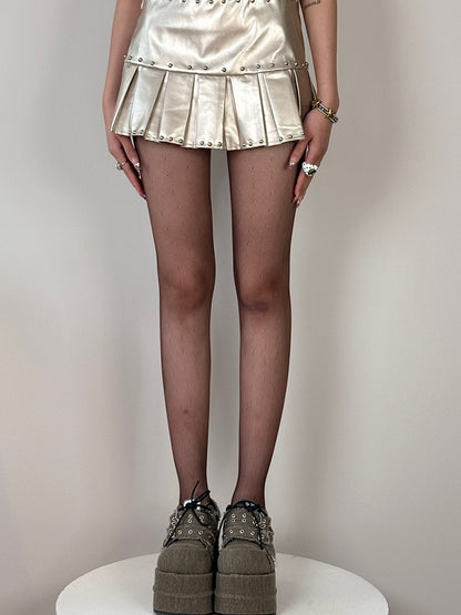 Black/Brown Semi-sheer Tights