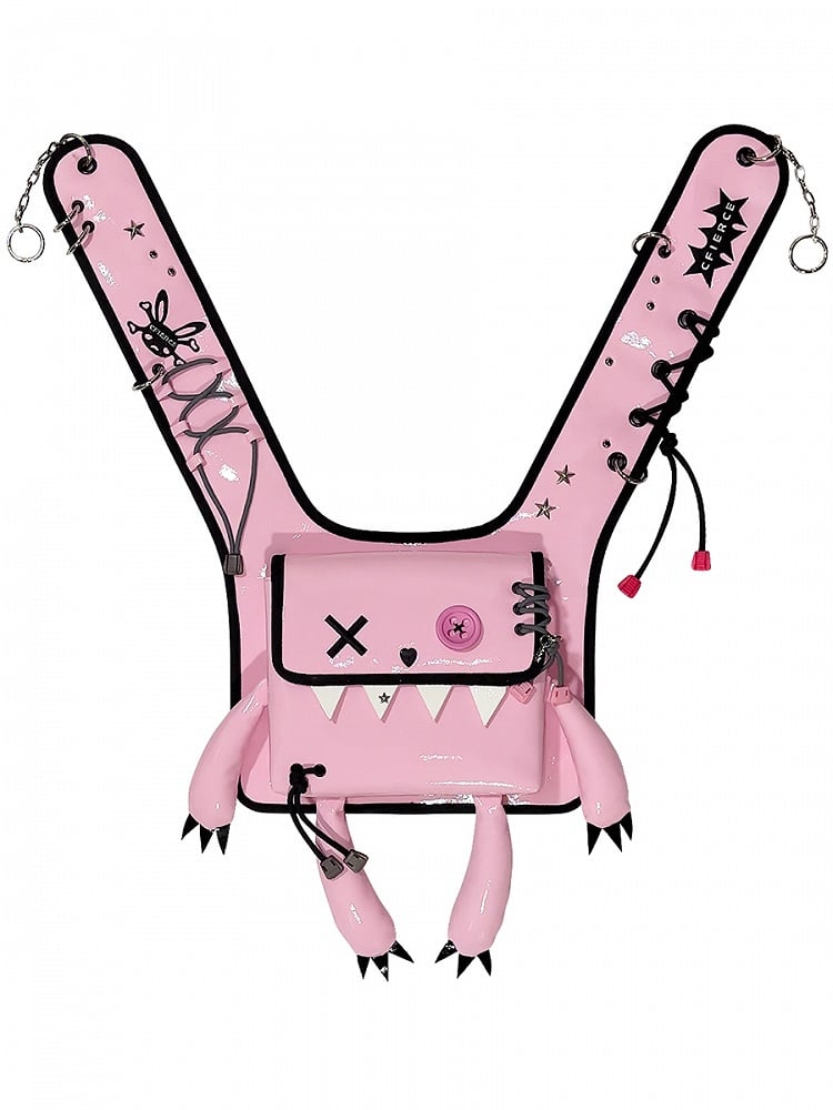 3 Color Options Bunny Monster Backpack