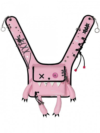 3 Color Options Bunny Monster Backpack