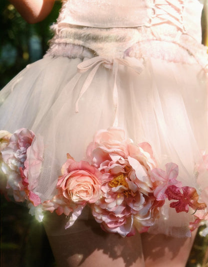 Fairy Floral Petticoat with Bloomer Shorts Lining