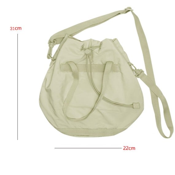 Deamy & Large Capacity Pink Drawstring Bucket Bag In Kawaii Style