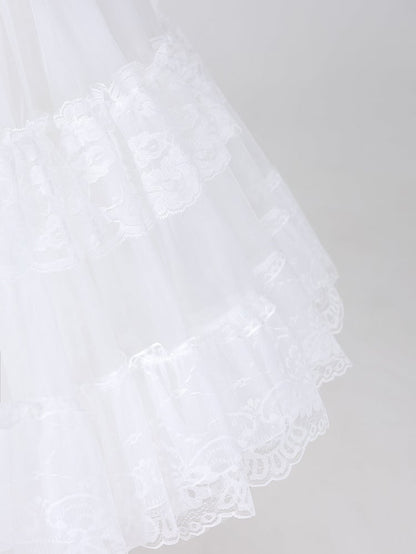 White 65cm Puffy Multi-layered A-line Petticoat