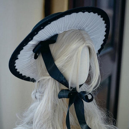 4 Options Black Gothic Lolita Hat