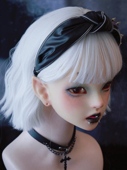 Black And Purple Gothic Knot Buckle Decorated Studs Design KC