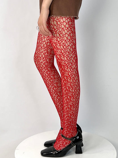 6 Color Options Y2K Cut-out Design Tights