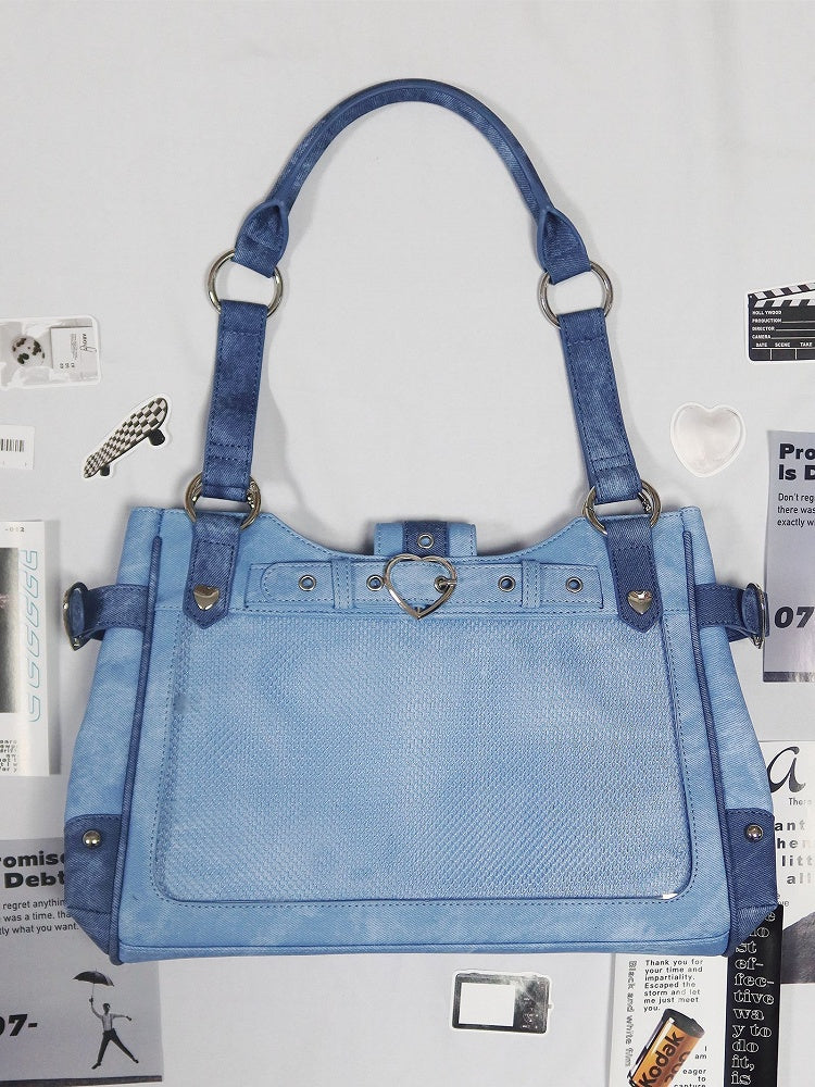 Sky Blue Motorcycle Ita Shoulder Bag