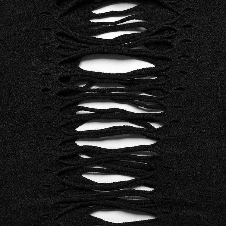 Black Punk Hollow Out Tank Top