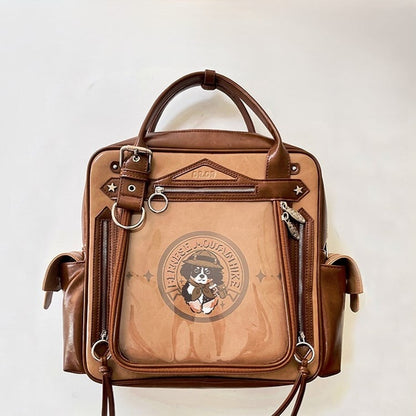 Kawaii Style Brown Large Capacity Daily Ita Backpack