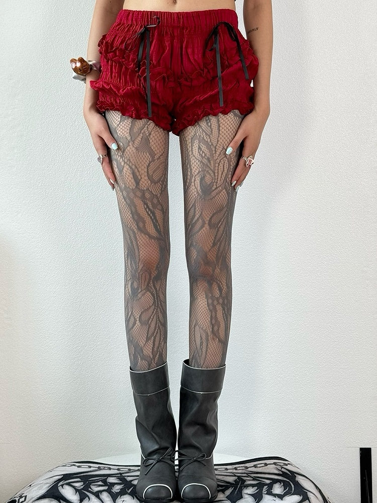 5 Color Options Y2K Asymmetrical Design Tights