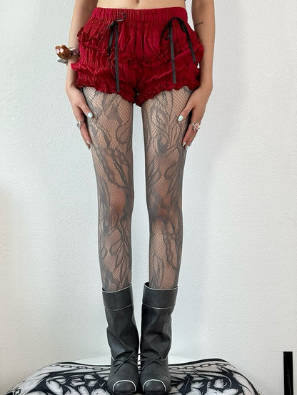 5 Color Options Y2K Asymmetrical Design Tights