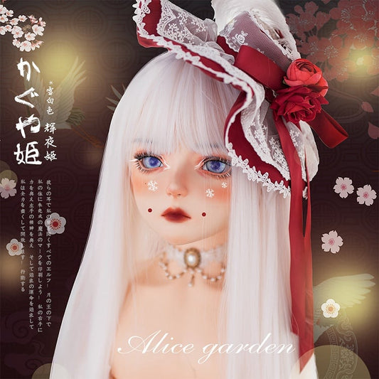 Snow White Long Straight Synthetic Wig