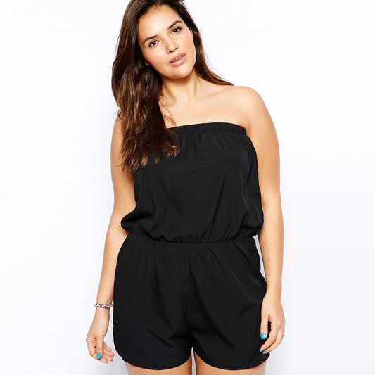 bandeau high waist shorts