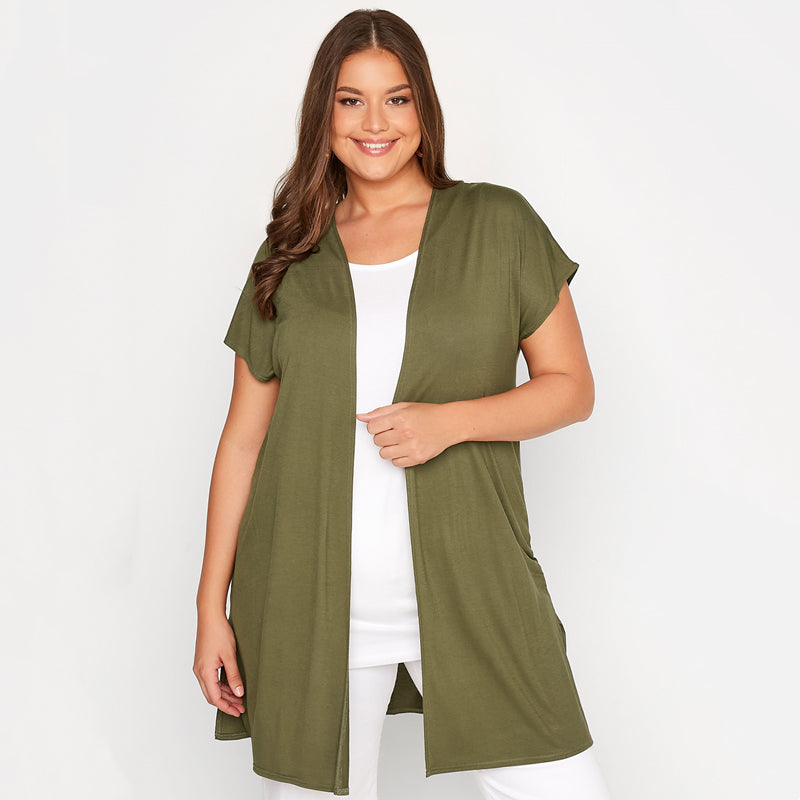 Solid Color Modal Short Sleeve Jacket