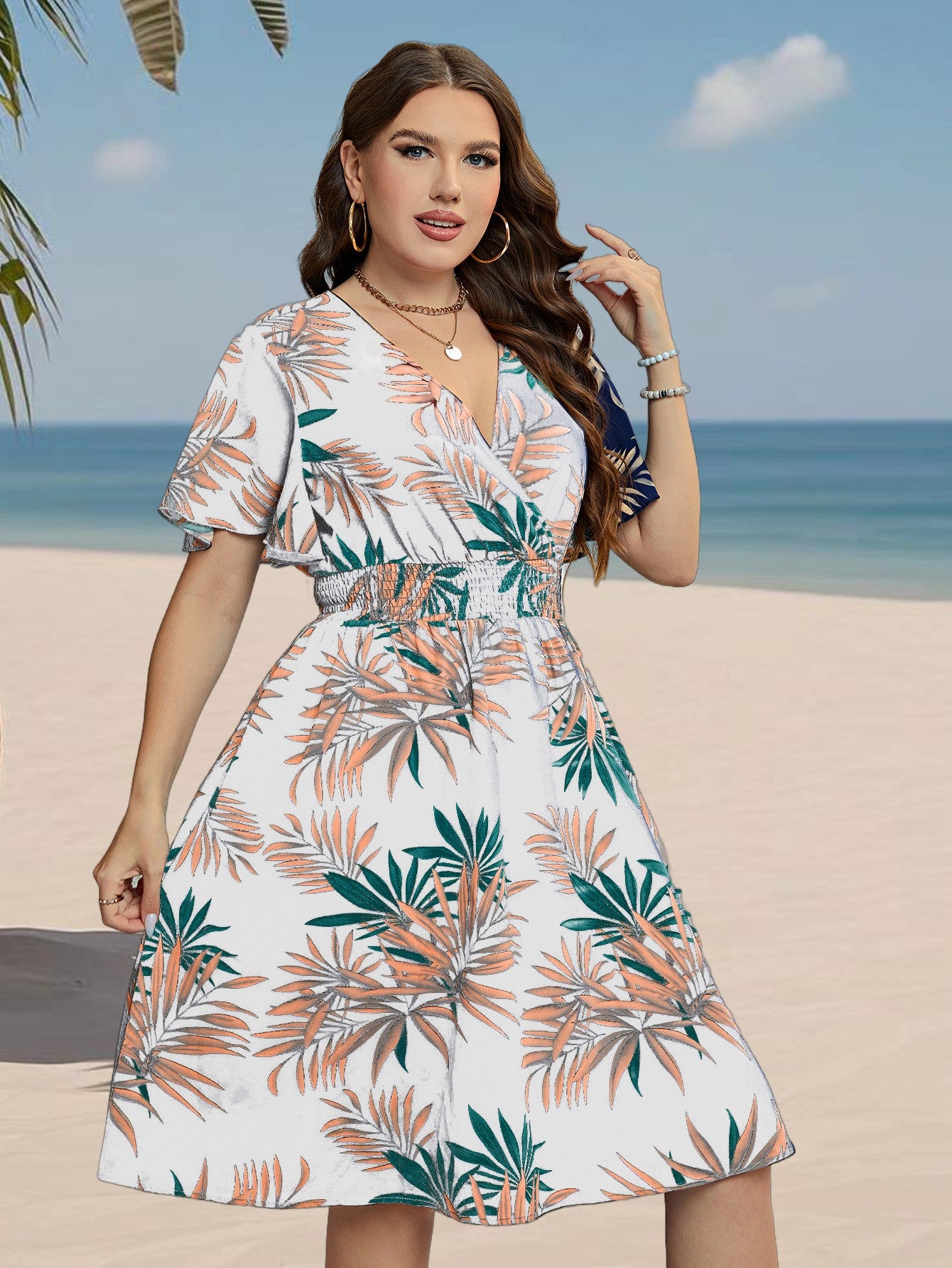 women summer plus size dress