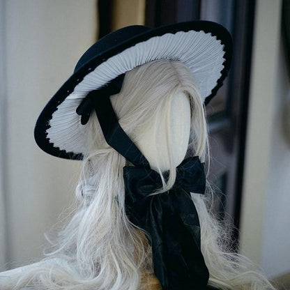4 Options Black Gothic Lolita Hat