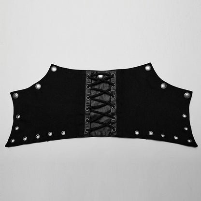 Punk Textured Asymmetrical Long Jacket