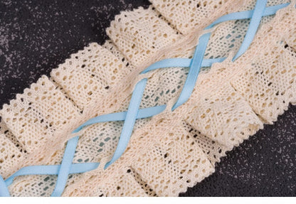 Crosses and Wings Blue and White Bowknots Hairband