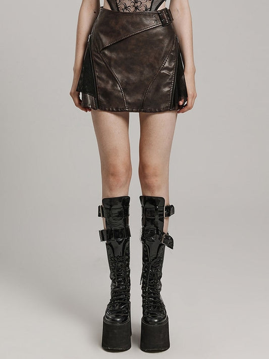 Coffee Punk Short Skirt