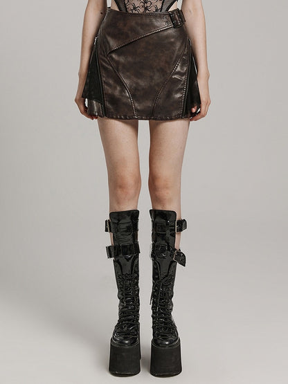 Coffee Punk Short Skirt