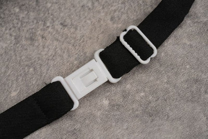 Heart Buckle Black Bow Tie