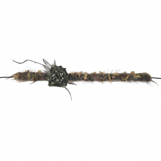 Green Rosette Design Choker