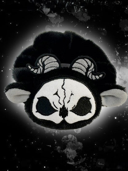 Black and White Grim Reaper Gothic Scrunchie