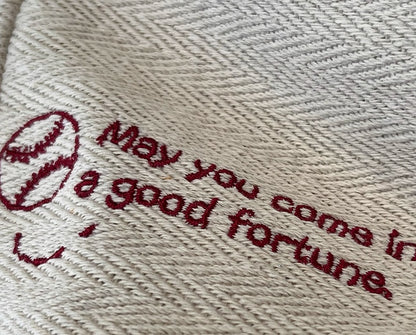 2 Options Koala Embroidery Beige Open Top Shoulder Bag