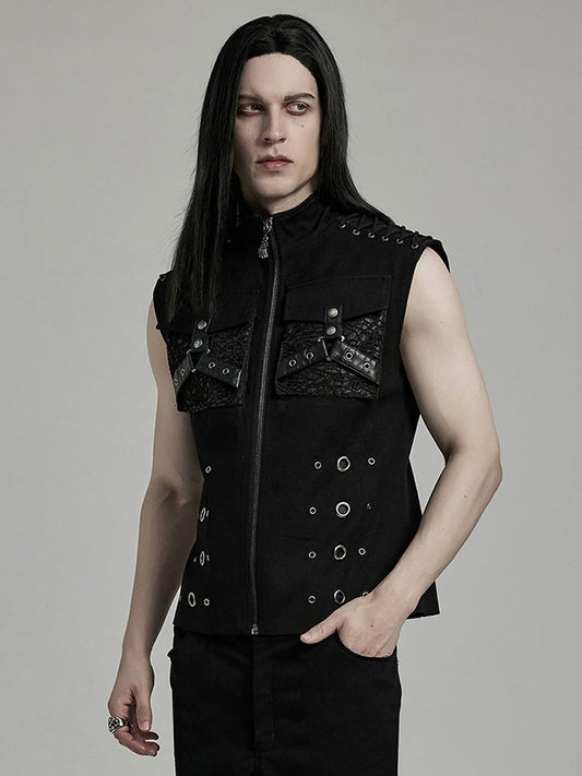 Black Punk Personalized Vest