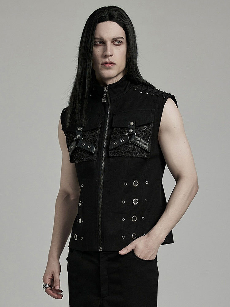 Black Punk Personalized Vest
