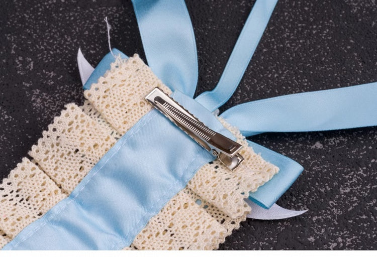 Crosses and Wings Blue and White Bowknots Hairband
