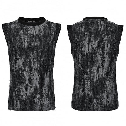 Black and Gray Goth Daily Tank Top