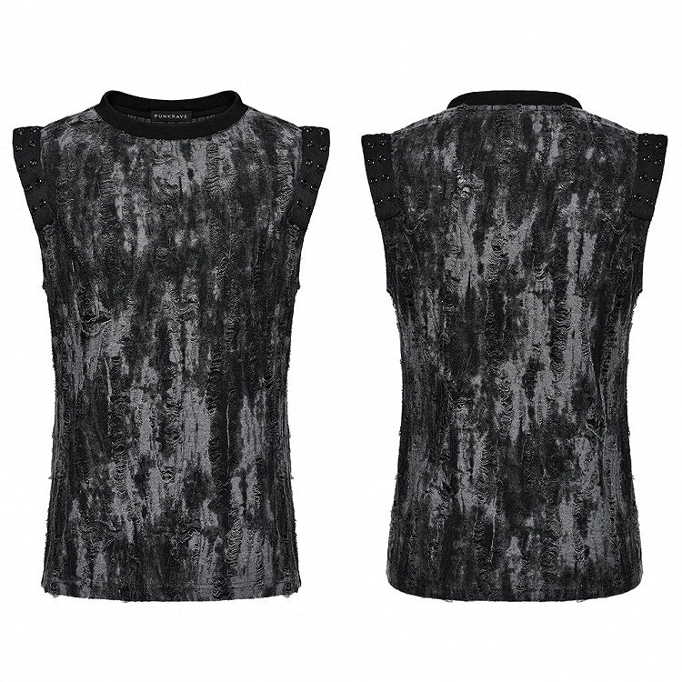 Black and Gray Goth Daily Tank Top