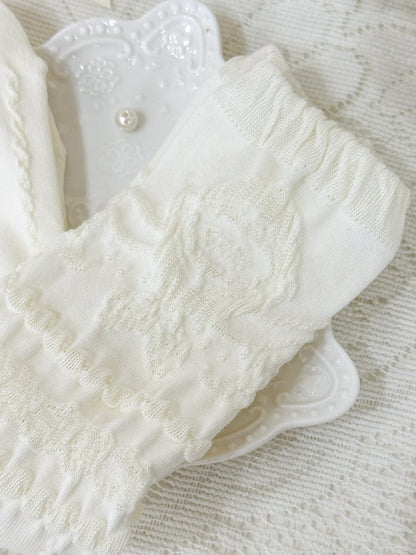 Creamy White Cotton Socks