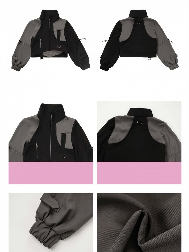 Black and Gray Techwear Jacket