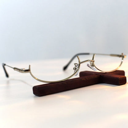 Silver Cyberpunk Eyeglasses Frame