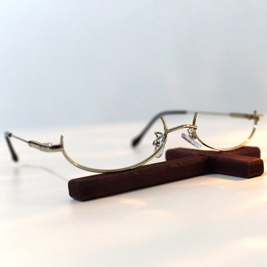 Silver Cyberpunk Eyeglasses Frame