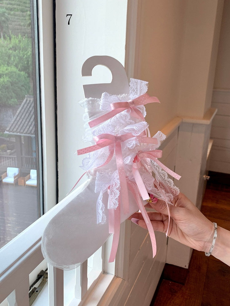 Purple/Black/Pink/White/Green/Lace Bowknot Socks