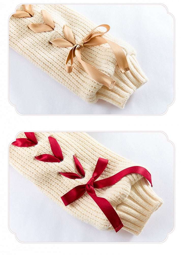 White Cozy Plush Collar Creamy Sweater Winter Cardigan