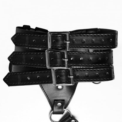 Black Punk Choker Harness