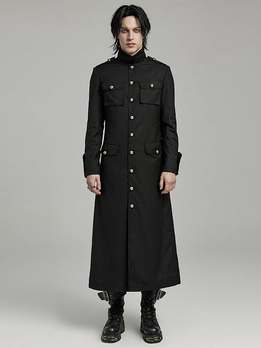 Black Military Coat