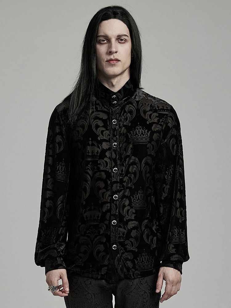 Black Goth Men's Shirt