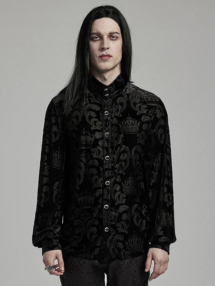 Black Goth Men's Shirt