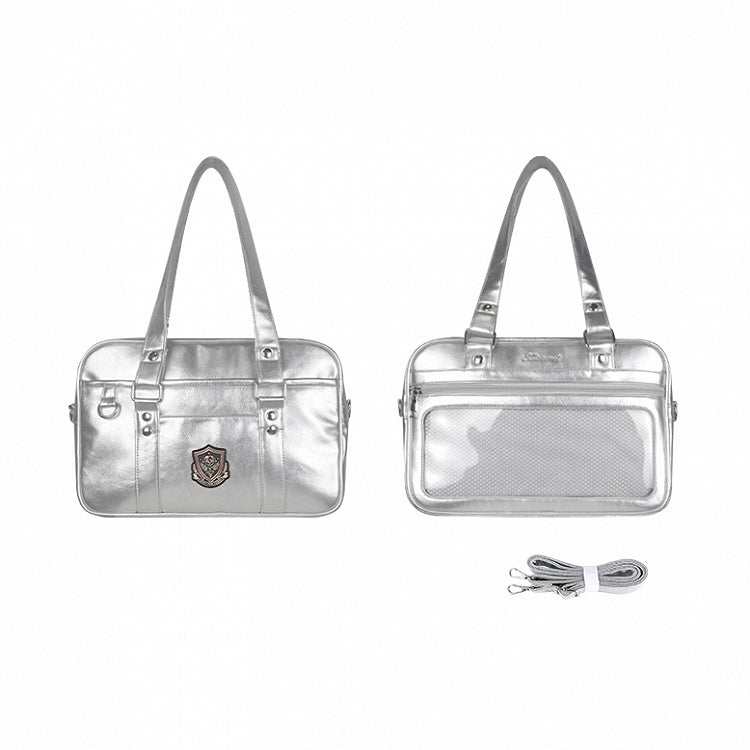 Silver JK Uniform Transparent-Window Ita Bag