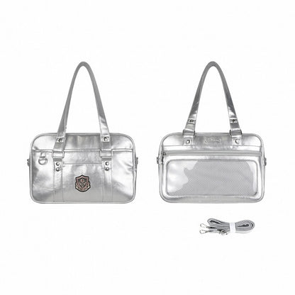 Silver JK Uniform Transparent-Window Ita Bag
