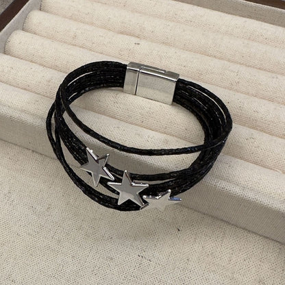 Gold/Silver/Brown/Black Y2K Star Bracelet