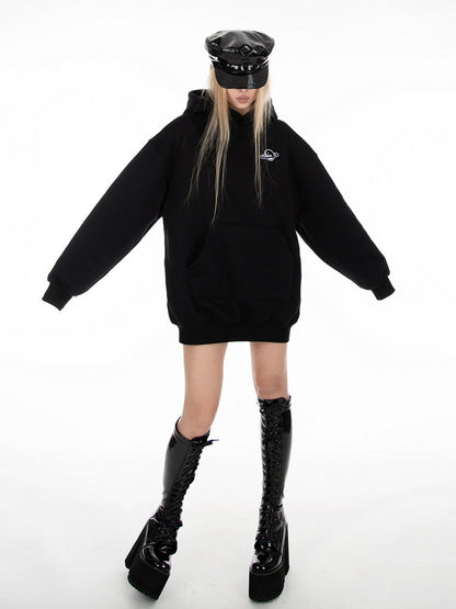 Black Long Sleeves Hoodie