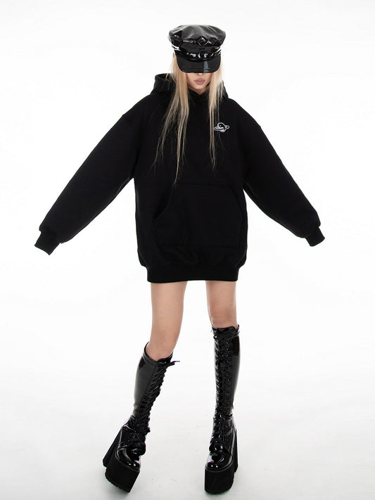 Black Long Sleeves Hoodie